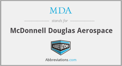 MDA - McDonnell Douglas Aerospace