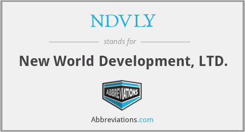 NDVLY - New World Development, LTD.