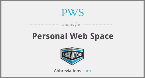 PWS - Personal Web Space