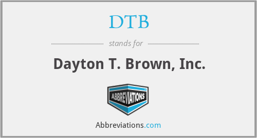 DTB - Dayton T. Brown, Inc.