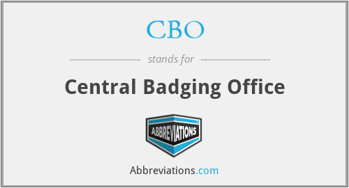 CBO - Central Badging Office