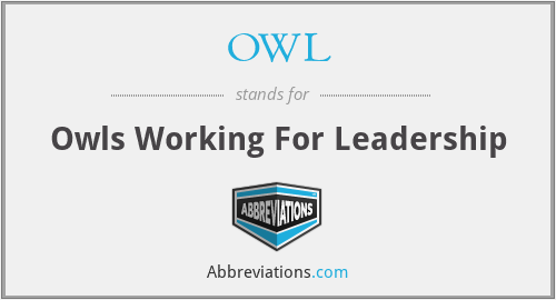 OWL - Owls Working For Leadership