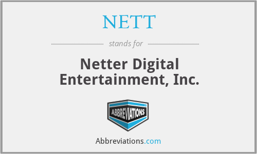 NETT - Netter Digital Entertainment, Inc.