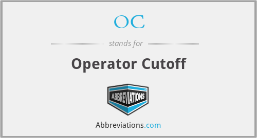 OC - Operator Cutoff