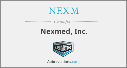 NEXM - Nexmed, Inc.