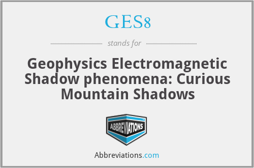 GES8 - Geophysics Electromagnetic Shadow phenomena: Curious Mountain Shadows