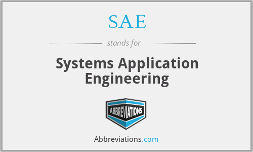 SAE - Systems Application Engineering