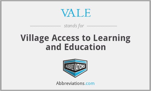 VALE - Village Access to Learning and Education