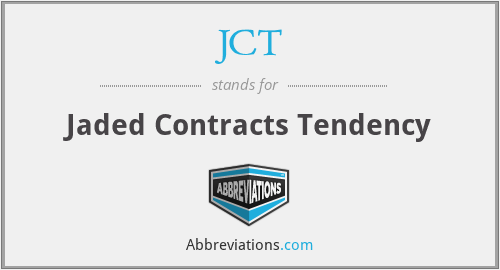 JCT - Jaded Contracts Tendency