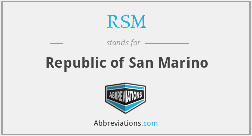 RSM - Republic of San Marino