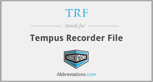 TRF - Tempus Recorder File