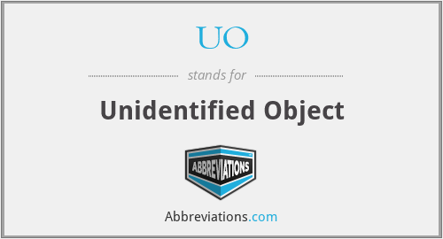 UO - Unidentified Object