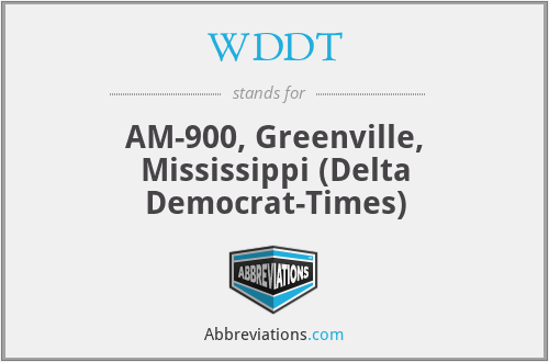WDDT - AM-900, Greenville, Mississippi (Delta Democrat-Times)