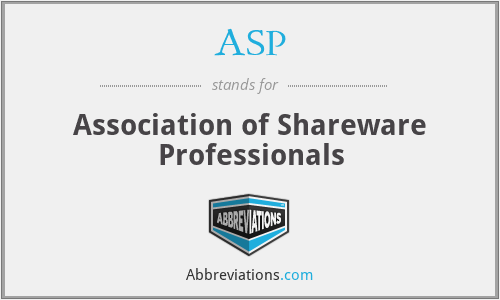 ASP - Association of Shareware Professionals