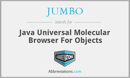JUMBO - Java Universal Molecular Browser For Objects