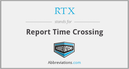 RTX - Report Time Crossing