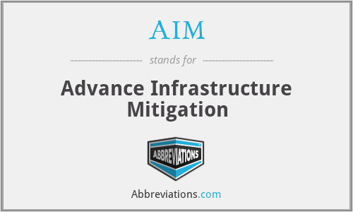 AIM - Advance Infrastructure Mitigation
