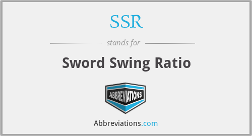 SSR - Sword Swing Ratio