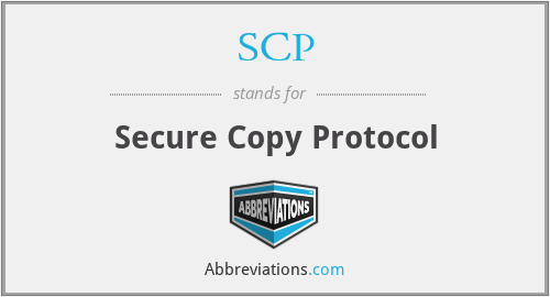 SCP - Secure Copy Protocol