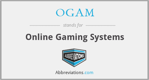 OGAM - Online Gaming Systems