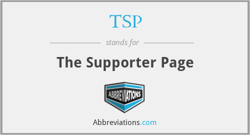 TSP - The Supporter Page