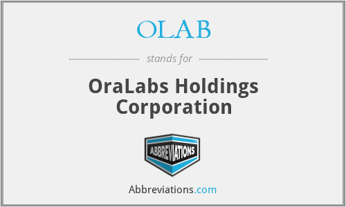 OLAB - OraLabs Holdings Corporation