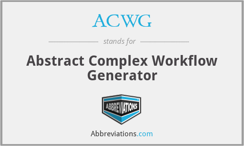 ACWG - Abstract Complex Workflow Generator