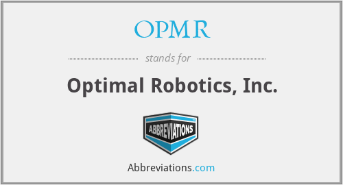 OPMR - Optimal Robotics, Inc.