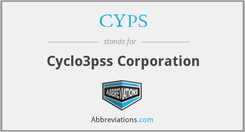 CYPS - Cyclo3pss Corporation