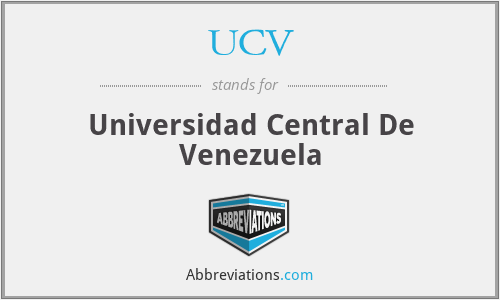 UCV - Universidad Central De Venezuela