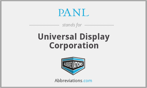 PANL - Universal Display Corporation
