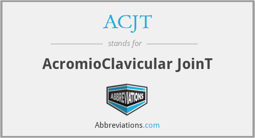 ACJT - AcromioClavicular JoinT