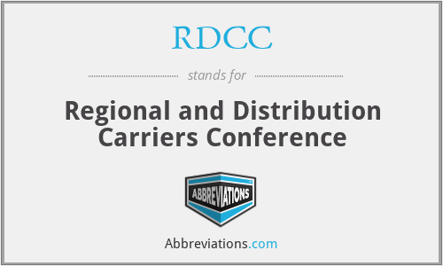RDCC - Regional and Distribution Carriers Conference