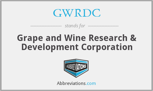 GWRDC - Grape and Wine Research & Development Corporation