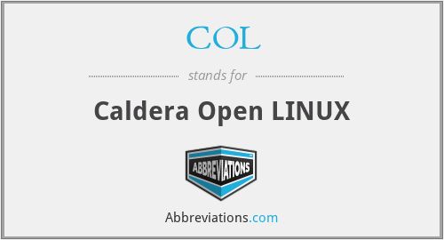COL - Caldera Open LINUX