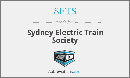 SETS - Sydney Electric Train Society