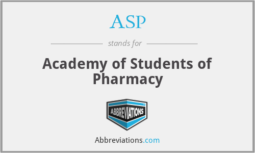 ASP - Academy of Students of Pharmacy