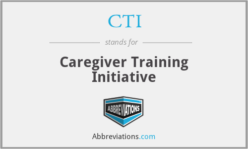 CTI - Caregiver Training Initiative