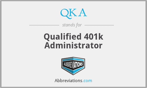 QKA - Qualified 401k Administrator