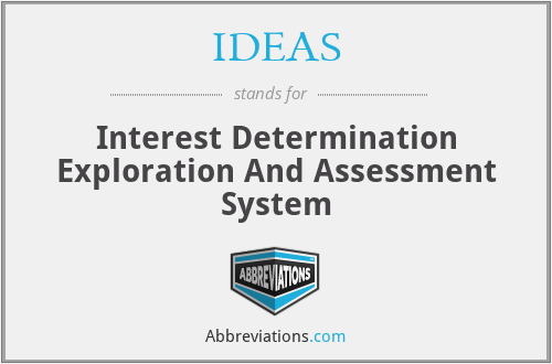 IDEAS - Interest Determination Exploration And Assessment System