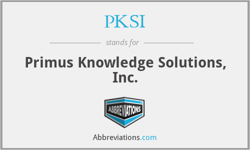 PKSI - Primus Knowledge Solutions, Inc.