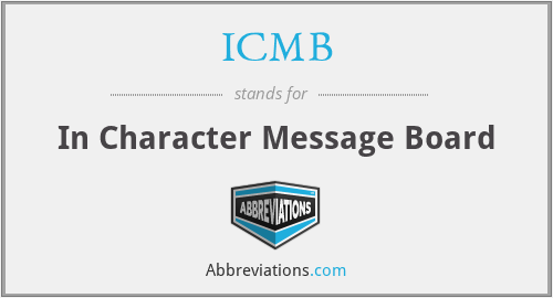 ICMB - In Character Message Board