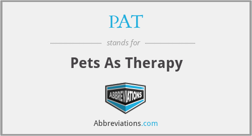 PAT - Pets As Therapy
