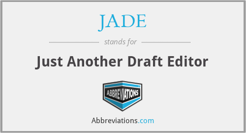 JADE - Just Another Draft Editor