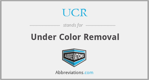 UCR - Under Color Removal