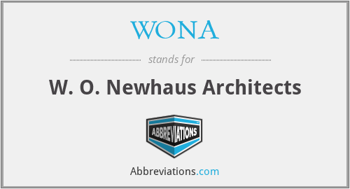 WONA - W. O. Newhaus Architects