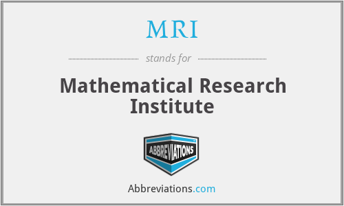 MRI - Mathematical Research Institute