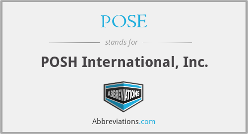 POSE - POSH International, Inc.