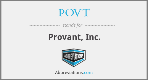 POVT - Provant, Inc.