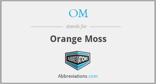 OM - Orange Moss